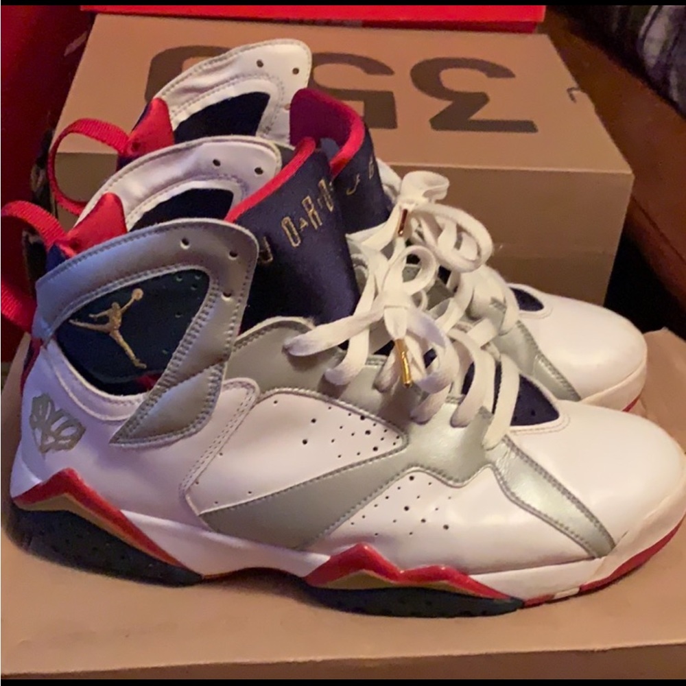 JORDAN RETRO 7 FOR THE LOVE OF THE GAME SIZE 9 OLYMPIC